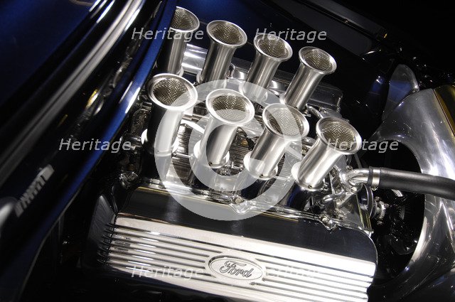 Ford f 100 custom truck 1956. Artist: Simon Clay.