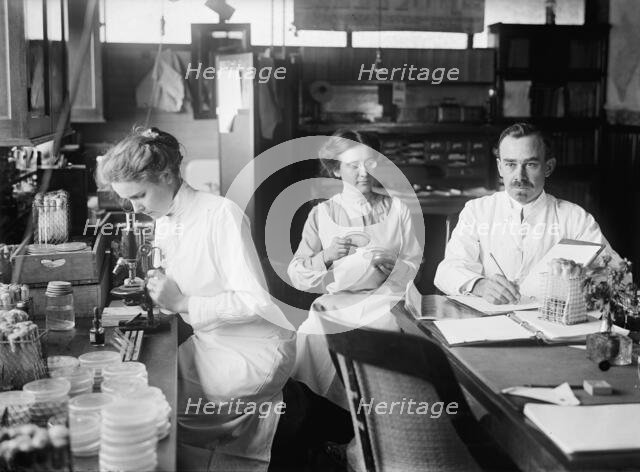 Bacteriology - Dr. George Stiles, 1912. Creator: Harris & Ewing.