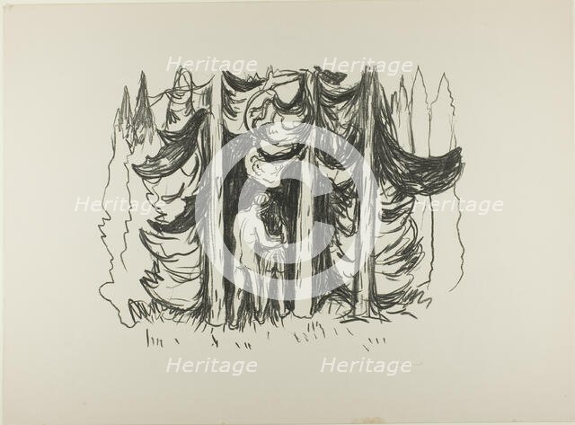 The Forest, 1908/09. Creator: Edvard Munch.