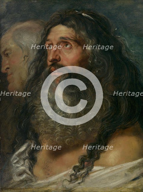 Study of Two Heads, ca. 1609. Creator: Peter Paul Rubens.