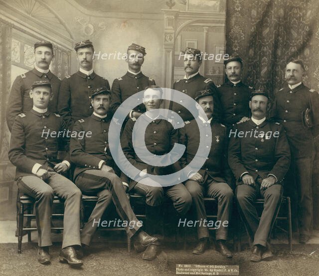 Officers of the 9th Cavalry, 1891. Creator: John C. H. Grabill.