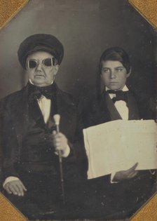 Blind Man and His Reader, ca. 1850. Creator: Unknown.
