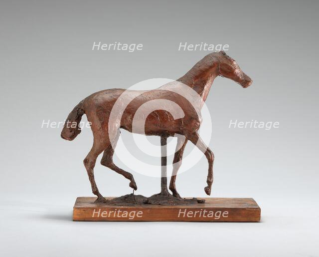 Horse Walking, possibly early 1870s. Creator: Edgar Degas.