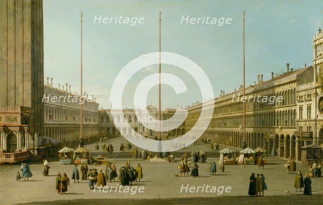 The Piazza San Marco, c1739. Creator: Canaletto.