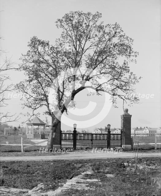 The Post gate, Fort Oglethorpe, Chicamauga [i.e. Chickamauga-Chattanooga National...., c1900-1910. Creator: Unknown.