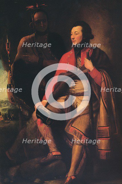 'Colonel Guy Johnson and Karonghyontye (Captain David Hill)', 1776. Artist: Benjamin West.