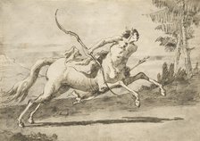 Galloping Centaur, c1755-1765. Creator: Giovanni Domenico Tiepolo.