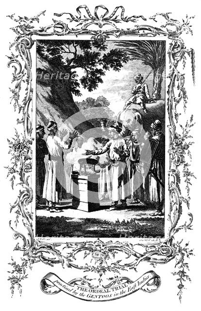 The Ordeal Trial, 1792. Artist: Unknown