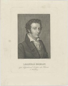 Portrait of Leopold Gmelin (1788-1853), 1830. Creator: Rosmäsler, Johann Friedrich (c. 1775-1858).