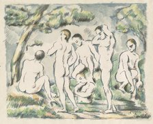 The Bathers (Small Plate), 1897. Creator: Paul Cezanne.