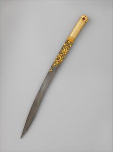 Short Sword (Yatagan) from the Court of Süleyman the Magnificent, Turkish, Istanbul, ca. 1525-30. Creator: Workshop of Ahmed Tekelü.