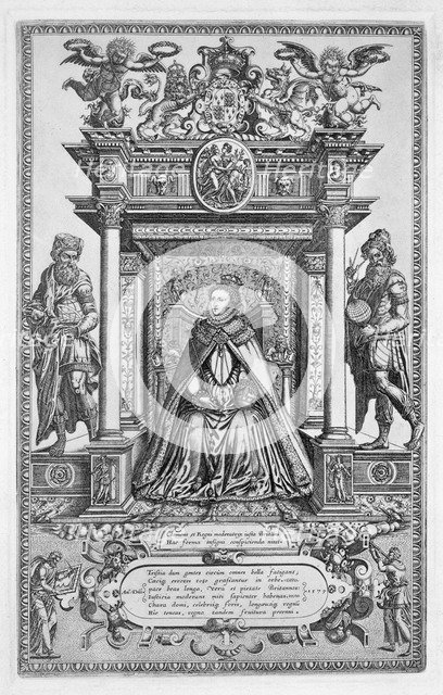 Queen Elizabeth I of England as Patron of Geography and Astronomy, 1579. Artist: Unknown