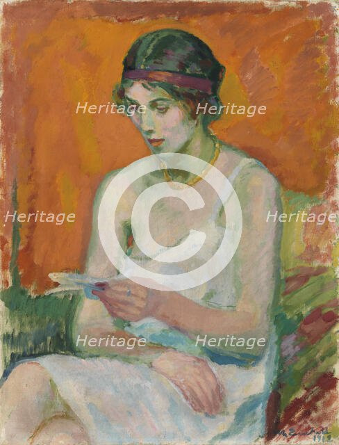 Woman in her Petticoat, 1912. Creator: Magnus Enckell.