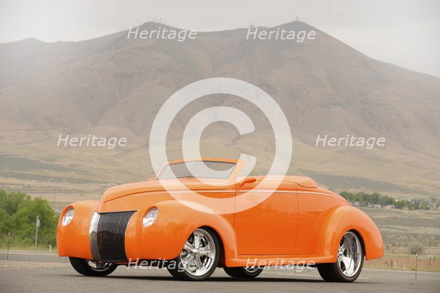 Ford Custom Orange Crush 1939. Artist: Simon Clay.