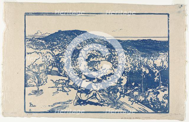 The Poacher, Dunes of Saint Jean de Mont, 1901. Creator: Auguste Louis Lepère (French, 1849-1918).