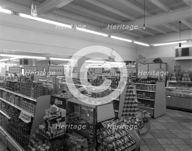 Barnsley Co-op, Kendray branch interior, Barnsley, South Yorkshire, 1961.  Artist: Michael Walters