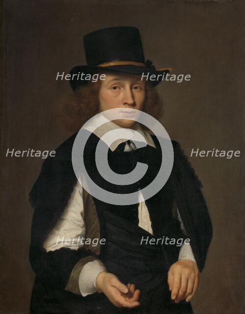 Portrait of Dirck Hendrick Meulenaer (1620-in or after 1649 ?), c.1645. Creator: Paulus Hennekyn.