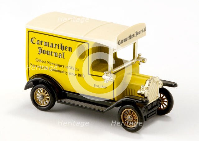 Carmarthen Journal, Ford delivery van model, 1975. Creator: Lledo Plc.