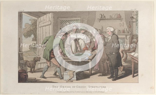 The Gross of Green Spectacles, from "The Vicar of Wakefield", May 1817., May 1817. Creator: Thomas Rowlandson.