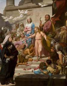 Christ Leaving the Temple, c1870. Creator: Feliks Szynalewski.