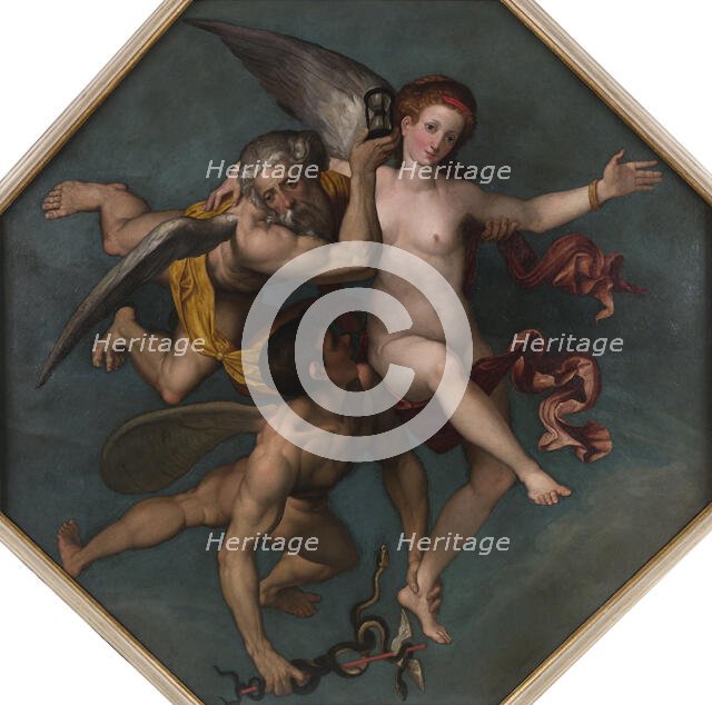 Veritas filia Temporis - Truth is the daughter of Time, 1531-1534. Creator: Caroto, Giovan Francesco (c. 1480-1555).