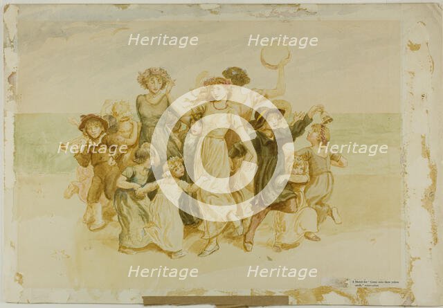 Children Playing on the Beach, n.d. Creator: Catherine Greenaway.