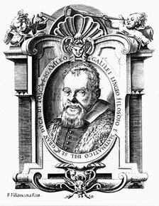 Galileo Galilei, Italian astronomer and mathematician, early 17th century. Artist: Francesco Villamena