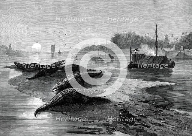 The Royal Visit to India: the Ganges, from a sketch by one of our special artists, 1876. Creator: Unknown.