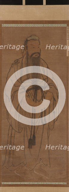 Standing figure of Lü Dongbin, Ming or Qing dynasty, 17th century. Creator: Unknown.