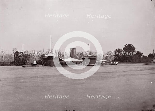 U.S. Monitor Onondaga, James River, 1861-65. Creator: Unknown.