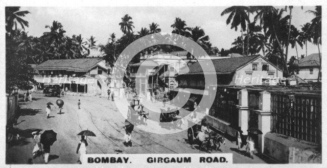 Girgaum Road, Bombay, India, c1925. Artist: Unknown