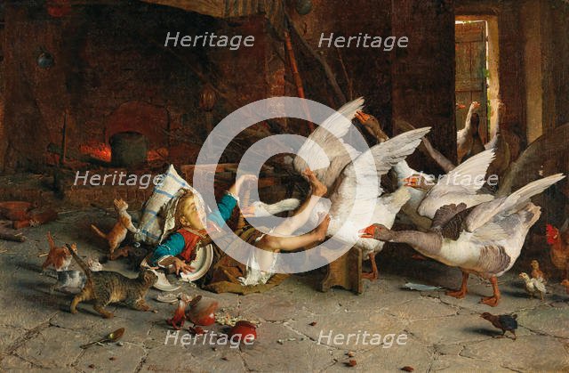 A catastrophe (Una catastrofe), 1887. Creator: Chierici, Gaetano (1838-1920).