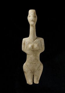 Cycladic figurine, Early Cycladic I Period, c3100-c2800BC. Artist: Unknown.