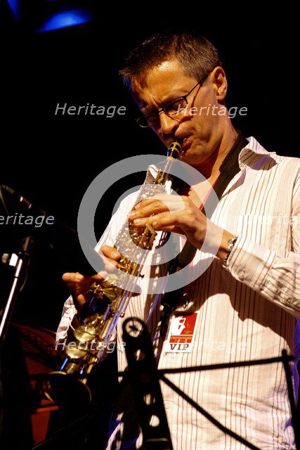 Dave O'Higgins, saxophonist, Braithwaite Hall, Croydon, 2007. Artist: Brian O'Connor.