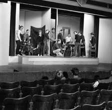 A scene from the Terence Rattigan play, Ross, Worksop College, Nottinghamshire, 1963.  Artist: Michael Walters