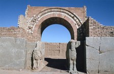 Gate, Northwest Palace, Calah (Nimrud), Iraq, 1977.