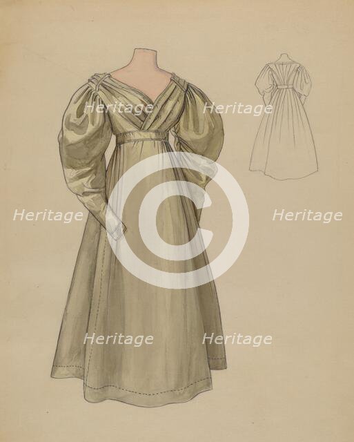 Dress, c. 1936. Creator: Jean Peszel.