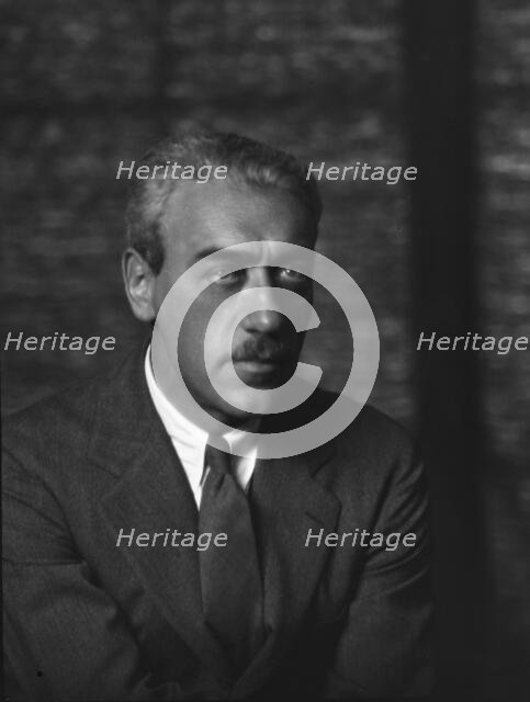Stiller, Mauritz, Mr., portrait photograph, 1927 Creator: Arnold Genthe.