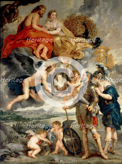 The Presentation of Her Portrait to Henry IV (The Marie de' Medici Cycle). Artist: Rubens, Pieter Paul (1577-1640)