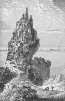 'Peak and Barrier-Reef of Borabora',  c1885, (1890). Artist: Robert Taylor Pritchett.