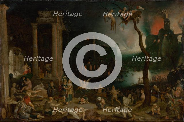 Aeneas and the Sibyl in the Underworld, ca 1604. Creator: Brueghel, Jan, the Elder (1568-1625).