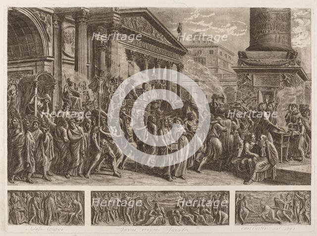 The Ashes of Trajan Carried in a Triumphal Procession. Creator: Luigi Ademollo.