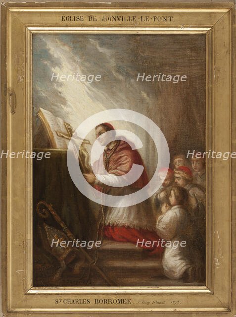Esquisse pour l'église de Joinville-le-Pont : Saint Charles Borromée, 1873. Creator: Joseph-Nicolas Jouy.