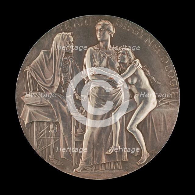 Allegory of the Fight Against Death [reverse], 1906. Creator: Jules Clément Chaplain.