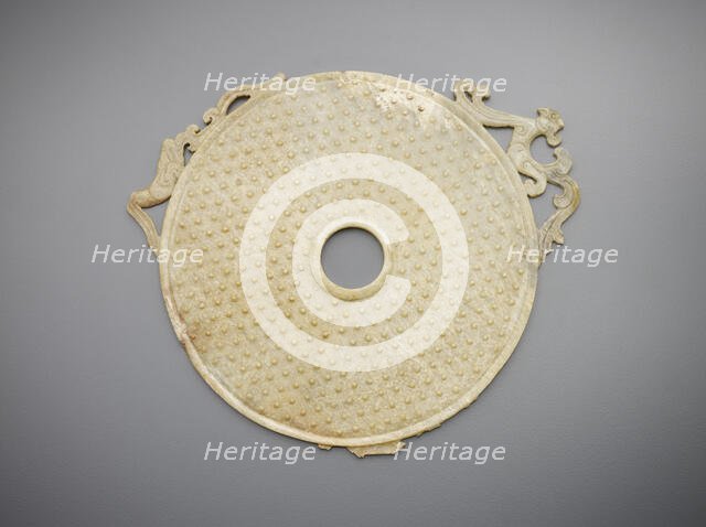 Ritual disk (bi), Western Han dynasty, 206 BCE-9 CE. Creator: Unknown.