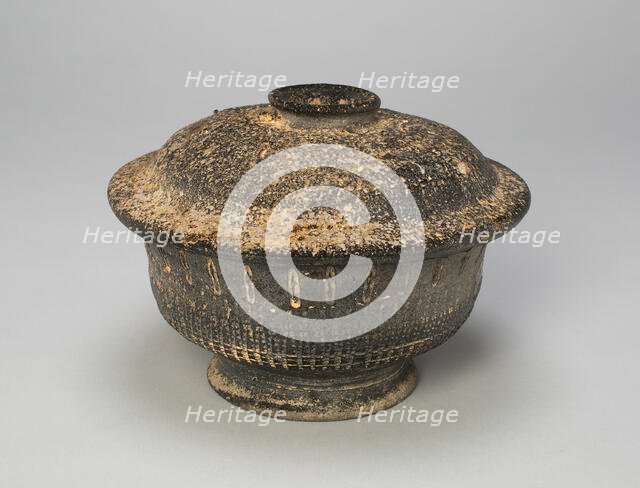 Covered Bowl, Korea, Unified Silla dynasty (668-935), 7th/8th century. Creator: Unknown.
