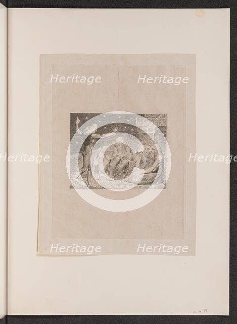 The Wrath of Elihu, 1825. Creator: William Blake.