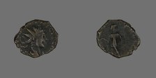 Coin Portraying Emperor Tetricus II, 271-274. Creator: Unknown.