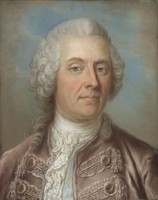 Portrait of Baron Johan Vilhelm Sprengtporten (1720-1795). Creator: Lundberg, Gustaf (1695-1786).