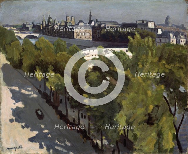 'Quai du Louvre and Pont Neuf', 1906.  Artist: Albert Marquet